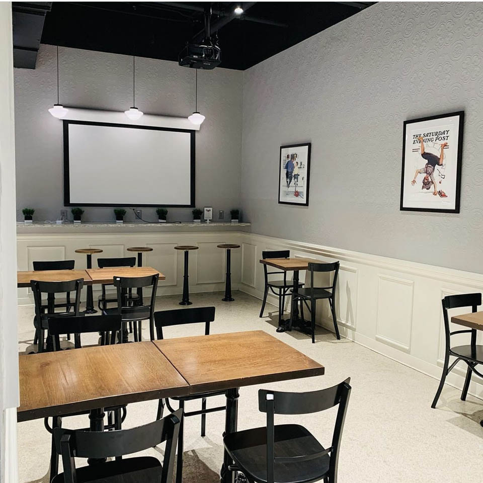 A picture of one of the rental areas available at The Percantile and Creamery